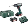 Metabo BS 18 Taladro Atornillador 18V, 2 baterías 1.5Ah Li-Power, Cargador SC 60 Plus y Maletín