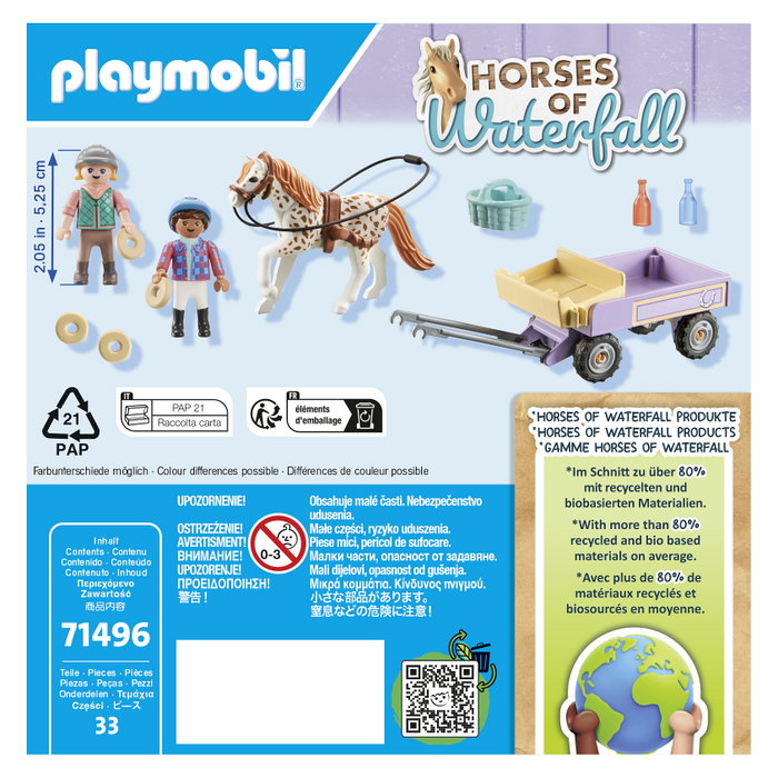 Playmobil Horses of Waterfall 71496 - Ponykutsche, Multicolor, Plástico, 33 piezas Playmobil Horses of Waterfall 71496 - Ponykutsche, Multicolor, Plástico, 33 piezas