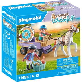 PLAYMOBIL Carruaje con Poni Horses of Waterfall 71496