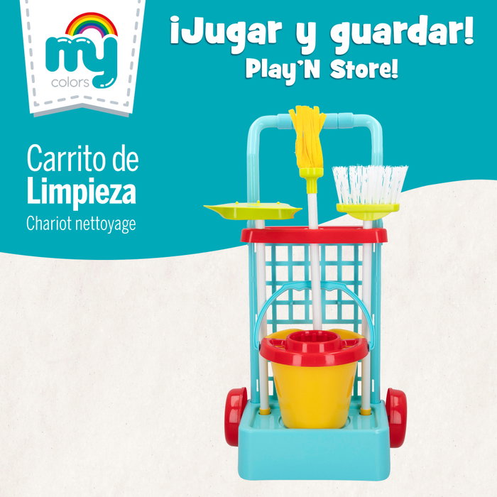CB Toys Carrito de limpieza My Home Colors