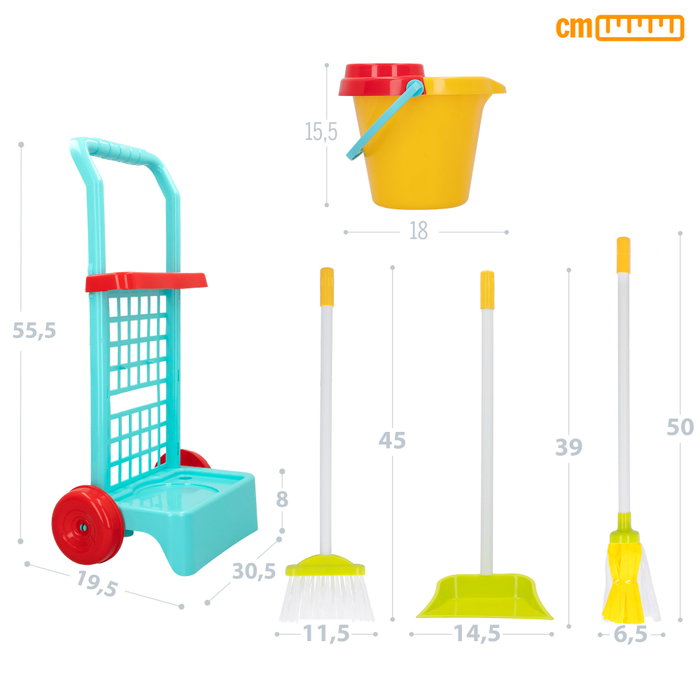 CB Toys Carrito de limpieza My Home Colors