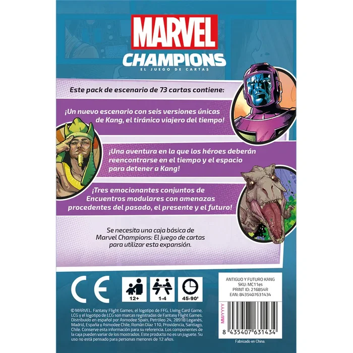 Asmodee Marvel Champions: Antiguo y Futuro Kang (73 cartas) Asmodee Marvel Champions: Antiguo y Futuro Kang (73 cartas)