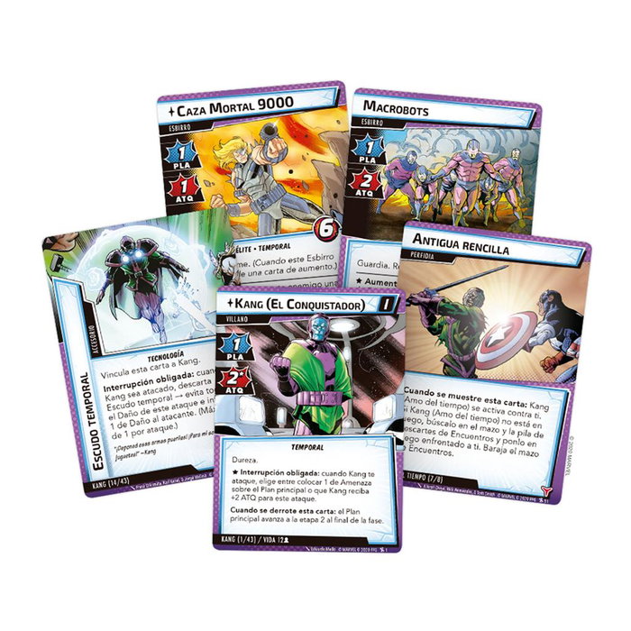 Marvel Champions Expansión Antiguo y Futuro Kang Juego de Cartas Expansión de escenario para Marvel Champions (73 cartas)