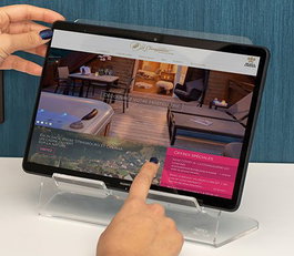 Djois Soporte para Tablet Transparente 230x190x90 mm - Soporte Tablet Universal