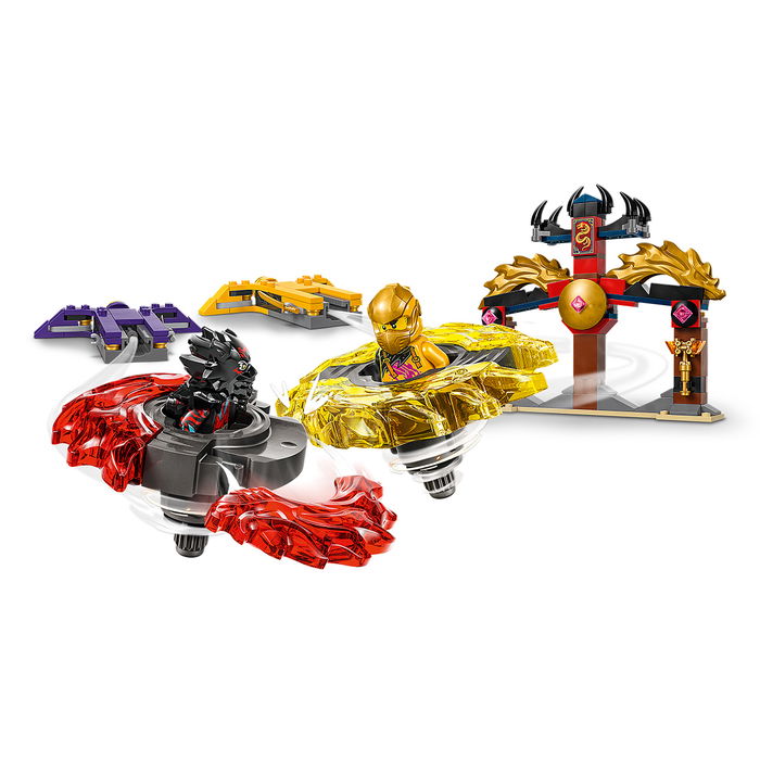 Lego Ninjago Pack Combate Spinjitzu del Dragón 71826 con 2 Minifiguras y Spinners para Niños +6 Años
