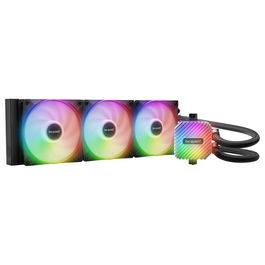 be quiet! LIGHT LOOP 360mm Refrigeración Líquida AIO, 3 Ventiladores 120mm ARGB, Negro, 105.1 m³/h Flujo de Aire, PWM, Compatible con LGA1700/AM5