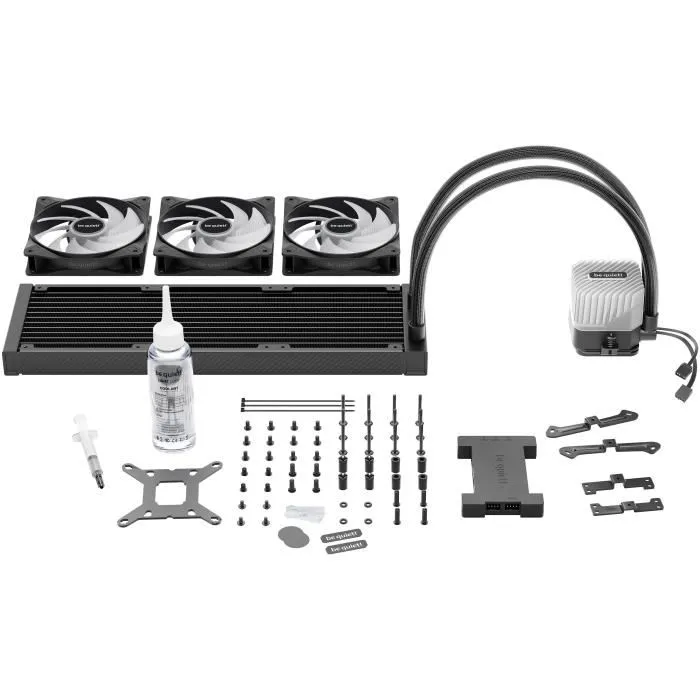 be quiet! LIGHT LOOP 360mm Refrigeración Líquida AIO, 3 Ventiladores 120mm ARGB, Negro, 105.1 m³/h Flujo de Aire, PWM, Compatible con LGA1700/AM5 be quiet! LIGHT LOOP 360mm Refrigeración Líquida AIO, 3 Ventiladores 120mm ARGB, Negro, 105.1 m³/h Flujo de Aire, PWM, Compatible con LGA1700/AM5