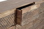 Giner y Colomer Aparador Madera de Acacia y Metal Natural 140 cm 3 Puertas 3 Cajones