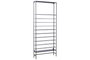 DKD Home Decor Botellero Loft, Metal, Negro, 16 x 180 x 75 cm, 11 Estantes