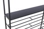 DKD Home Decor Botellero Loft, Metal, Negro, 16 x 180 x 75 cm, 11 Estantes