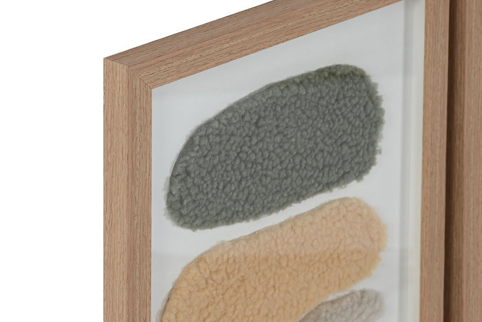 DKD Home Decor Cuadro Abstracto Multicolor Blanco 2.5 x 60 x 30 cm (2 Unidades) DKD Home Decor Cuadro Abstracto Multicolor Blanco 2.5 x 60 x 30 cm (2 Unidades)