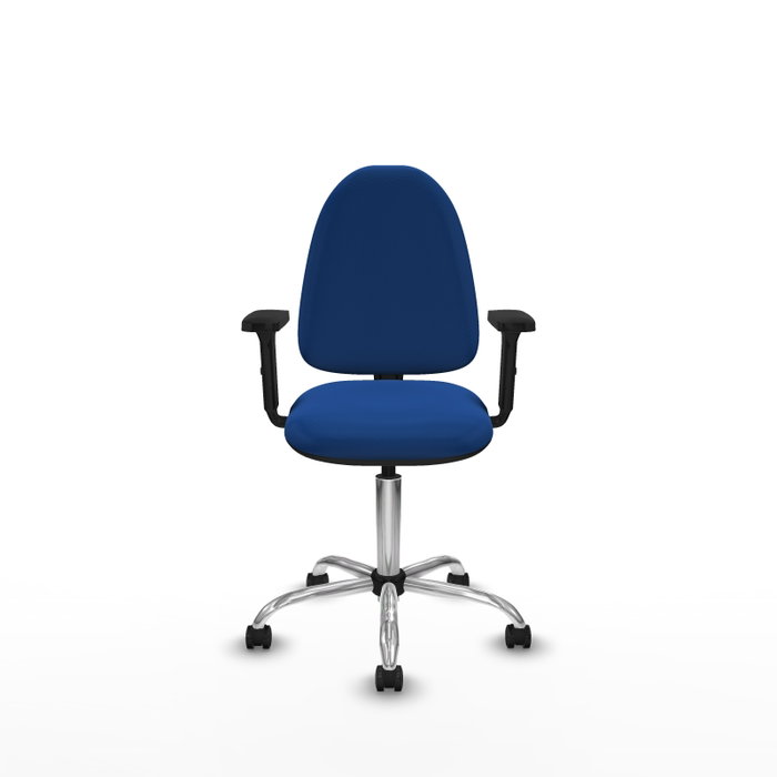 PIQUERAS Y CRESPO Silla de oficina Aýna Azul con mecanismo de doble maneta