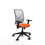PIQUERAS Y CRESPO Silla de oficina Motilla Naranja y Blanco