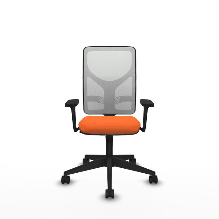 PIQUERAS Y CRESPO Silla de oficina Motilla Naranja y Blanco