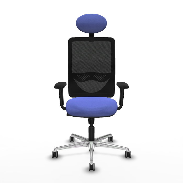 PIQUERAS Y CRESPO Silla de oficina Zulema con mecanismo Sincro, Azul claro y Negro PIQUERAS Y CRESPO Silla de oficina Zulema con mecanismo Sincro, Azul claro y Negro