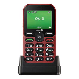 Doro Leva E10 LTE Teléfono para Mayores 4G (Rojo)