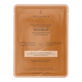 ALQVIMIA Mascarilla Facial Eb Nourish 1Ud. para Pieles Secas con Sérum Hidratante y Aceites Esenciales