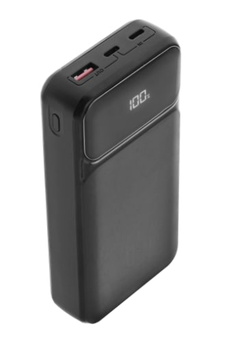 TNB Bateria externa 20.000 mAh Entrega de potencia 65W negra TNB Bateria externa 20.000 mAh Entrega de potencia 65W negra