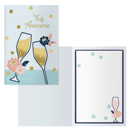 Dohe Tarjeta de Felicitación Brindis (Set de 6)