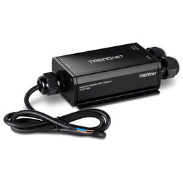 TRENDnet TI-O119GI Inyector PoE++ Gigabit para Exterior IP67, Negro, 10/100/1000 Mbit/s, IEEE 802.3bt, 95W, 24-57V, 2 Puertos RJ-45