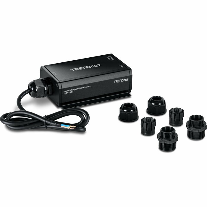 TRENDnet TI-O119GI Inyector PoE++ Gigabit para Exterior IP67, 95W, Negro
