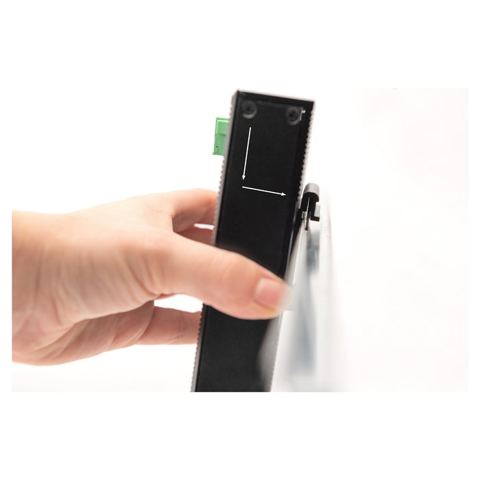 Digitus Conmutador Ethernet Industrial No Gestionado, 8 Puertos Gigabit (10/100/1000), Montaje Plano en Pared/Rail DIN, IP40, Full Duplex, Metal, para -40 a 85 °C Digitus Conmutador Ethernet Industrial No Gestionado, 8 Puertos Gigabit (10/100/1000), Montaje Plano en Pared/Rail DIN, IP40, Full Duplex, Metal, para -40 a 85 °C