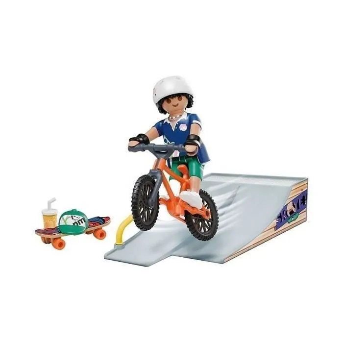 Playmobil 71798 Snowboarder con Rampa de Tobogán - Figura de Acción para Niños y Coleccionistas