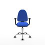 PIQUERAS Y CRESPO Silla de oficina Aýna Azul con mecanismo Asincro
