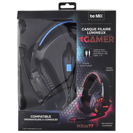 Be Mix Cascos con Micrófono Gamer Luminosos