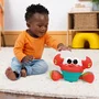 Bright Starts BRI17635010 Cangrejo Musical para Bebés, 6 Meses en Adelante, Juguete con Sensores de Obstáculos para Perseguir y Desarrollar Motricidad Gruesa y Fina, Rojo