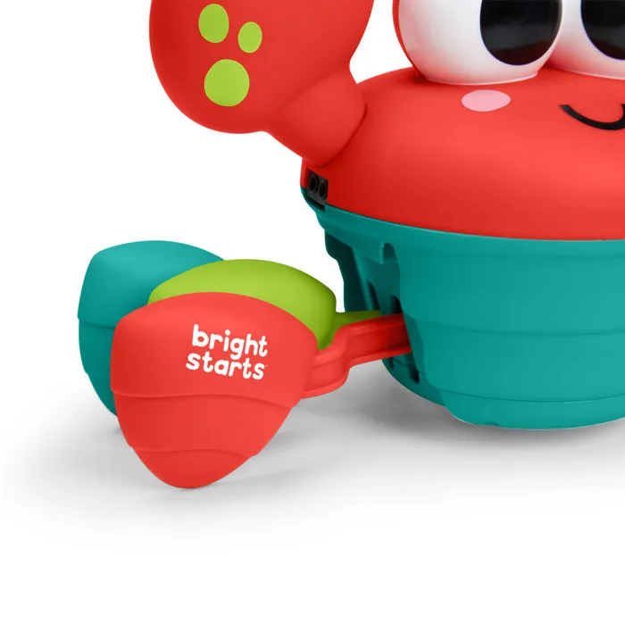 Bright Starts BRI17635010 Cangrejo Musical para Bebés, 6 Meses en Adelante, Juguete con Sensores de Obstáculos para Perseguir y Desarrollar Motricidad Gruesa y Fina, Rojo