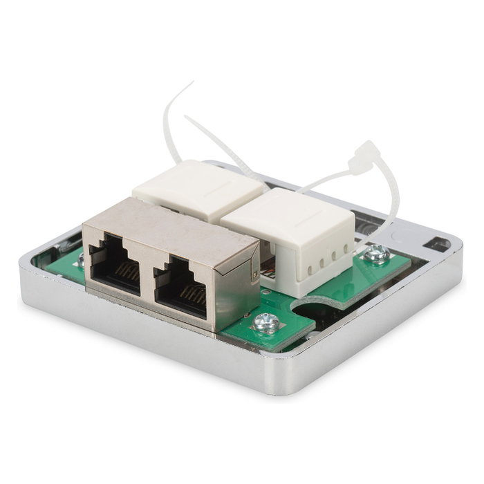 Digitus DN-93713 Caja de montaje en superficie CAT 6A 2xKeystone blindada Digitus DN-93713 Caja de montaje en superficie CAT 6A 2xKeystone blindada