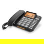Gigaset DL580 Teléfono Analógico con Cable, Altavoz, 99 Entradas, Identificador de Llamadas, Negro