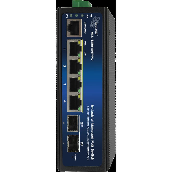 ALLNET ALL-SGI8106PMJ-BT POE M Switch Industrial 4+2P ALLNET ALL-SGI8106PMJ-BT POE M Switch Industrial 4+2P