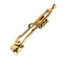 Edm Retenedor de Puerta Latón Pulido Dorado 19 x 4 cm