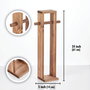 Aberto Design Portarrollos de Papel Higiénico de Madera Natural para Baño, Elegante y Duradero