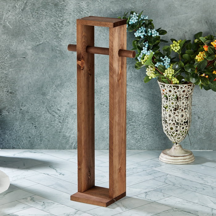 Aberto Design Portarrollos de Papel Higiénico de Madera Natural para Baño, Elegante y Duradero