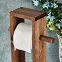 Aberto Design Portarrollos de Papel Higiénico de Madera Natural para Baño, Elegante y Duradero