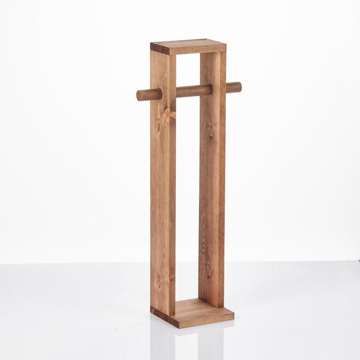 Aberto Design Portarrollos de Papel Higiénico de Madera Natural para Baño, Elegante y Duradero