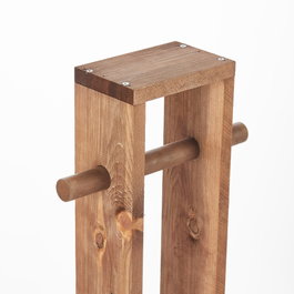 Aberto Design Portarrollos de Papel Higiénico de Madera Natural para Baño, Elegante y Duradero