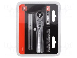 FACOM Llave de trinquete 1/4 con junta 115mm