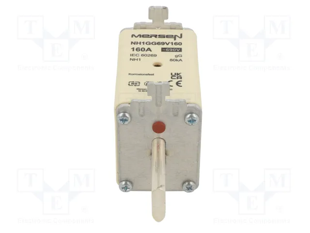 MERSEN Fusible NH1 de Cerámica Industrial 160A 690VAC MERSEN Fusible NH1 de Cerámica Industrial 160A 690VAC