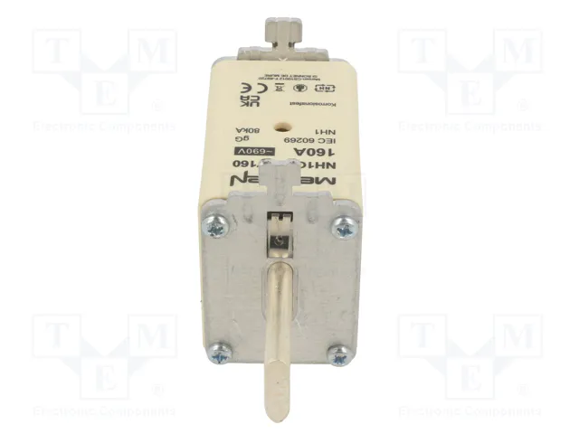 MERSEN Fusible NH1 de Cerámica Industrial 160A 690VAC MERSEN Fusible NH1 de Cerámica Industrial 160A 690VAC