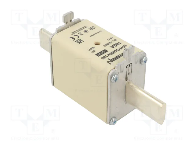 MERSEN Fusible NH1 de Cerámica Industrial 160A 690VAC MERSEN Fusible NH1 de Cerámica Industrial 160A 690VAC