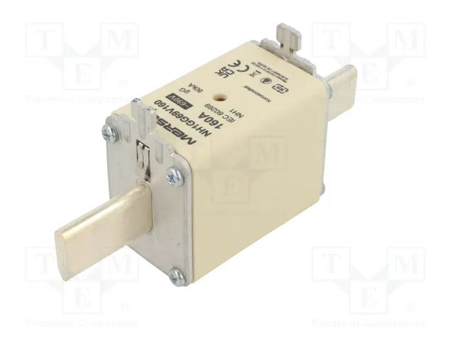 MERSEN Fusible NH1 de Cerámica Industrial 160A 690VAC MERSEN Fusible NH1 de Cerámica Industrial 160A 690VAC