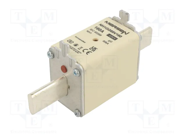 MERSEN Fusible NH1 de Cerámica Industrial 160A 690VAC MERSEN Fusible NH1 de Cerámica Industrial 160A 690VAC