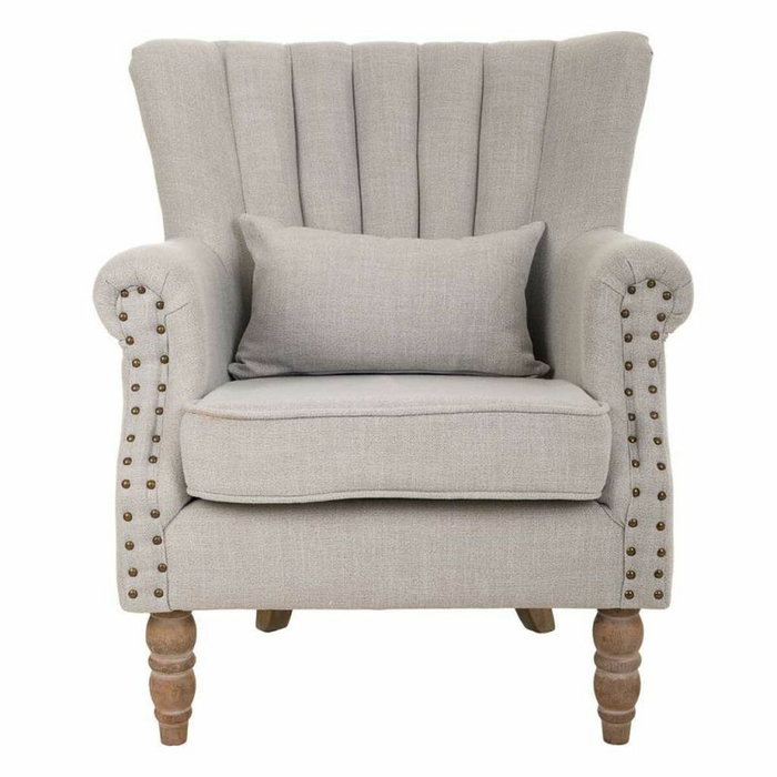 Sillón Alexandra House Living Gris claro 59 x 87 x 73 cm Sillón Alexandra House Living Gris claro 59 x 87 x 73 cm