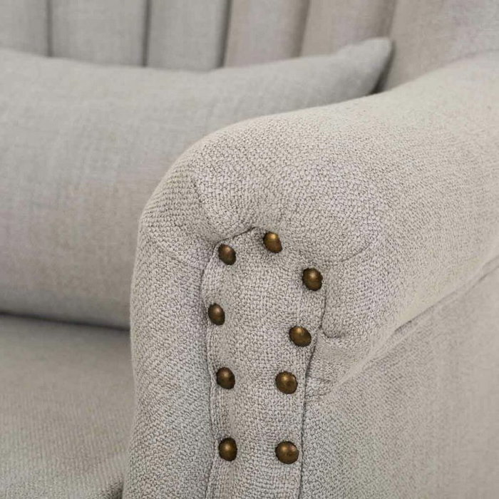 Sillón Alexandra House Living Gris claro 59 x 87 x 73 cm Sillón Alexandra House Living Gris claro 59 x 87 x 73 cm
