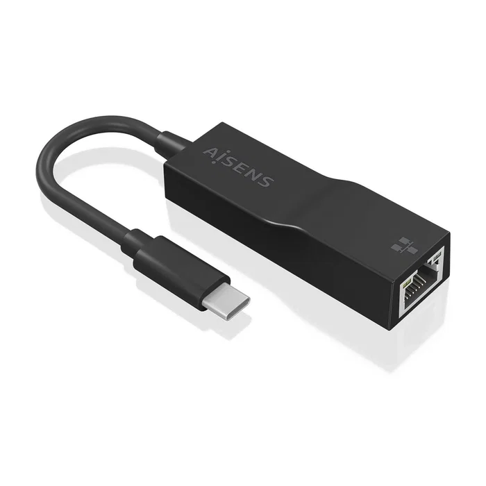 AISENS - CONVERSOR USB3.1 GEN1 USB-C A ETHERNET GIGABIT 10/100/1000 MBPS, NEGRO, 11CM AISENS - CONVERSOR USB3.1 GEN1 USB-C A ETHERNET GIGABIT 10/100/1000 MBPS, NEGRO, 11CM
