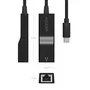 Aisens Adaptador USB-C a Ethernet Gigabit 10/100/1000 Mbps A109-0765 Negro